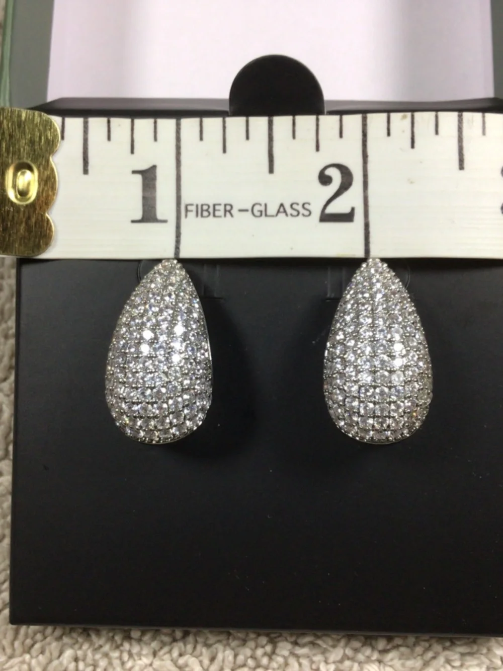 Sliver NARINA Teardrop Stud Earrings by Jewels by Sunaina